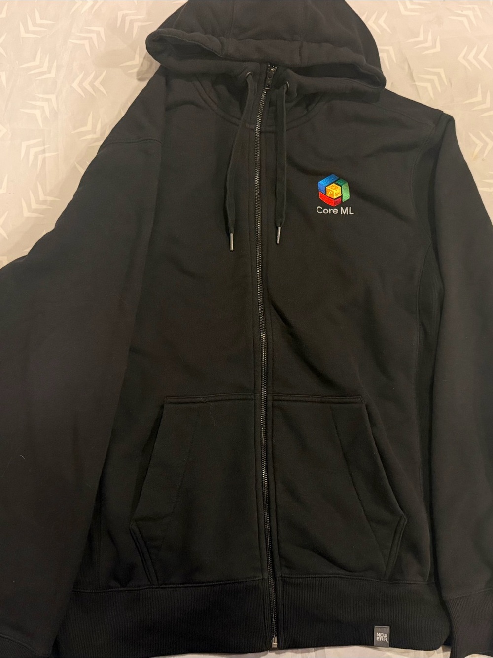 Apple Core ML XL Hoodie New Era Full Zip Employee Swag WWDC Machine Learning